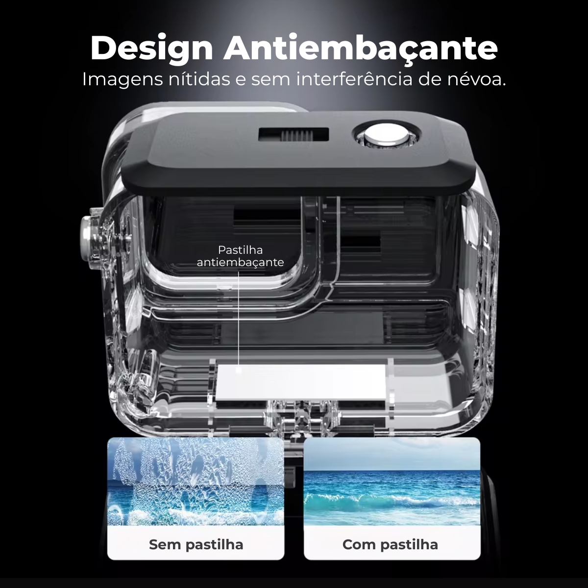 Caixa Estanque de Mergulho para a Insta360 Ace Pro 40 Metros 5 Caixa Estanque de Mergulho para a Insta360 Ace Pro 40 Metros - Imagem 5