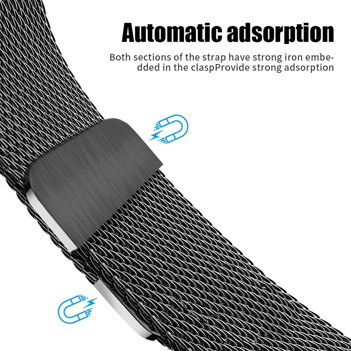 Pulseira Milanes Milanese Metal Aço para Apple Watch e Iwo 13 Pulseira Milanes Milanese Metal Aço para Apple Watch e Iwo - Imagem 13