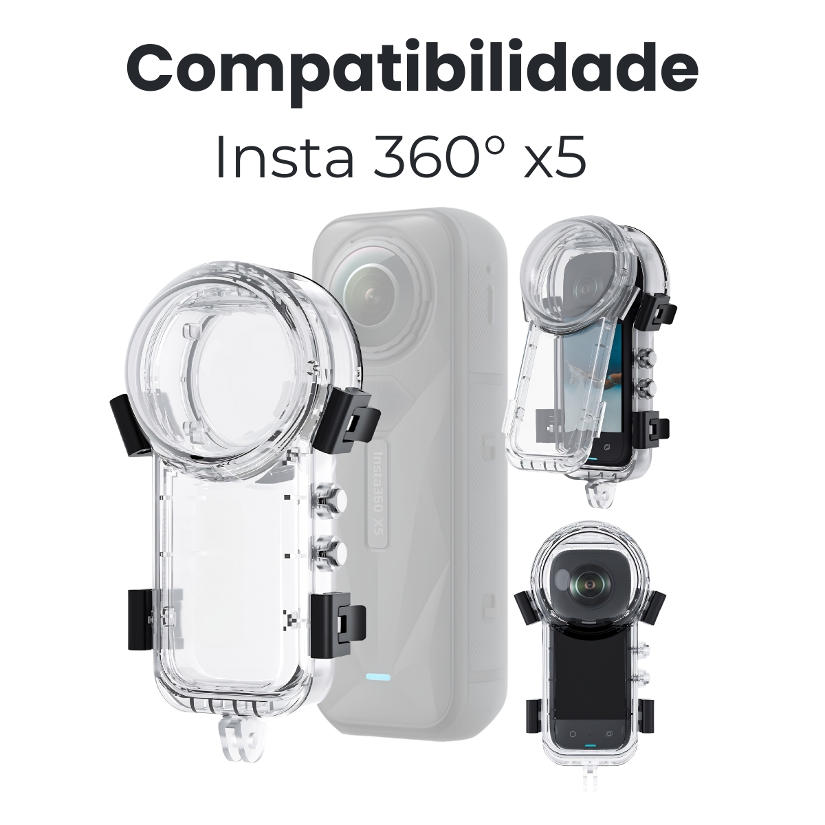 Caixa Estanque Invisível de Mergulho para a Insta 360 X5 8 Caixa Estanque Invisível de Mergulho para a Insta 360 X5 - Imagem 8