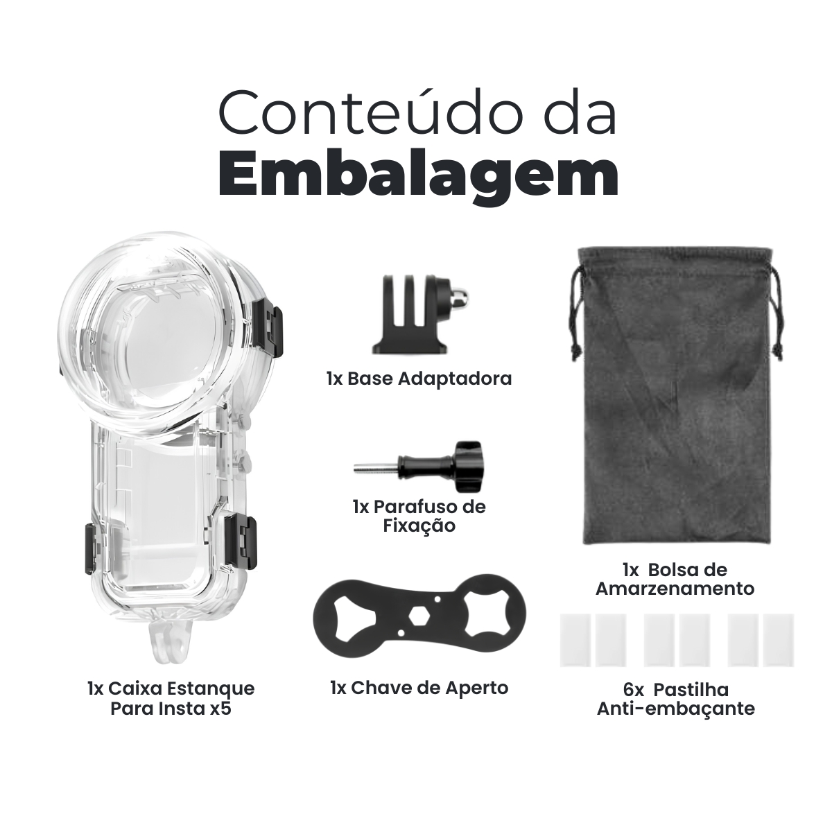 Caixa Estanque Invisível de Mergulho para a Insta 360 X5 9 Caixa Estanque Invisível de Mergulho para a Insta 360 X5 - Imagem 9