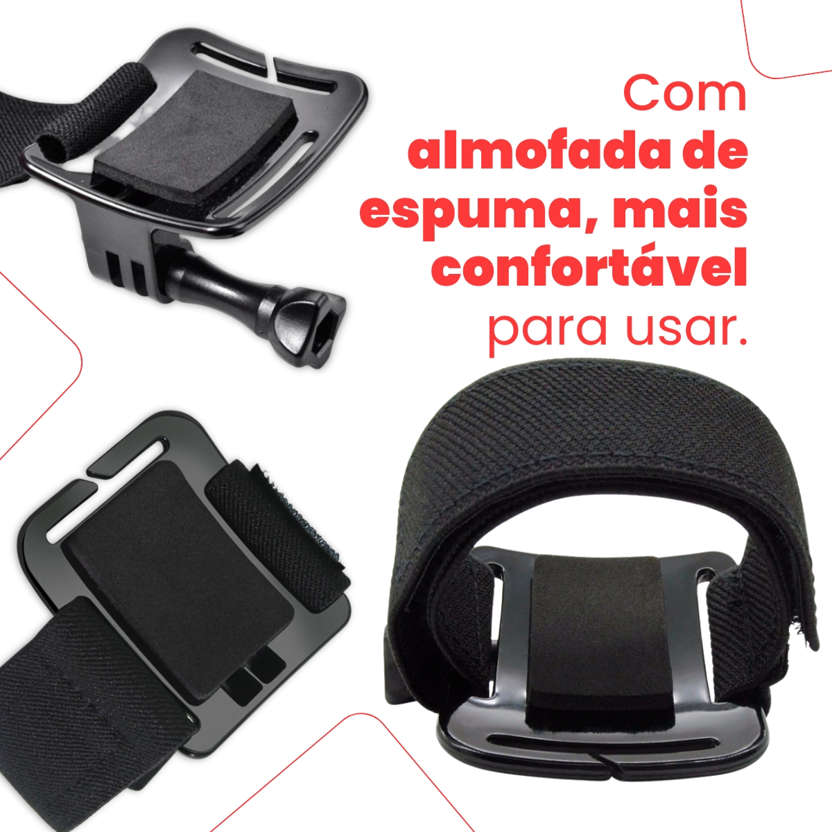 Suporte de Pulso e Braço Wrist Strap para GoPro SJCAM Eken HD 4K 3 Suporte de Pulso e Braço Wrist Strap para GoPro SJCAM Eken HD 4K - Imagem 3