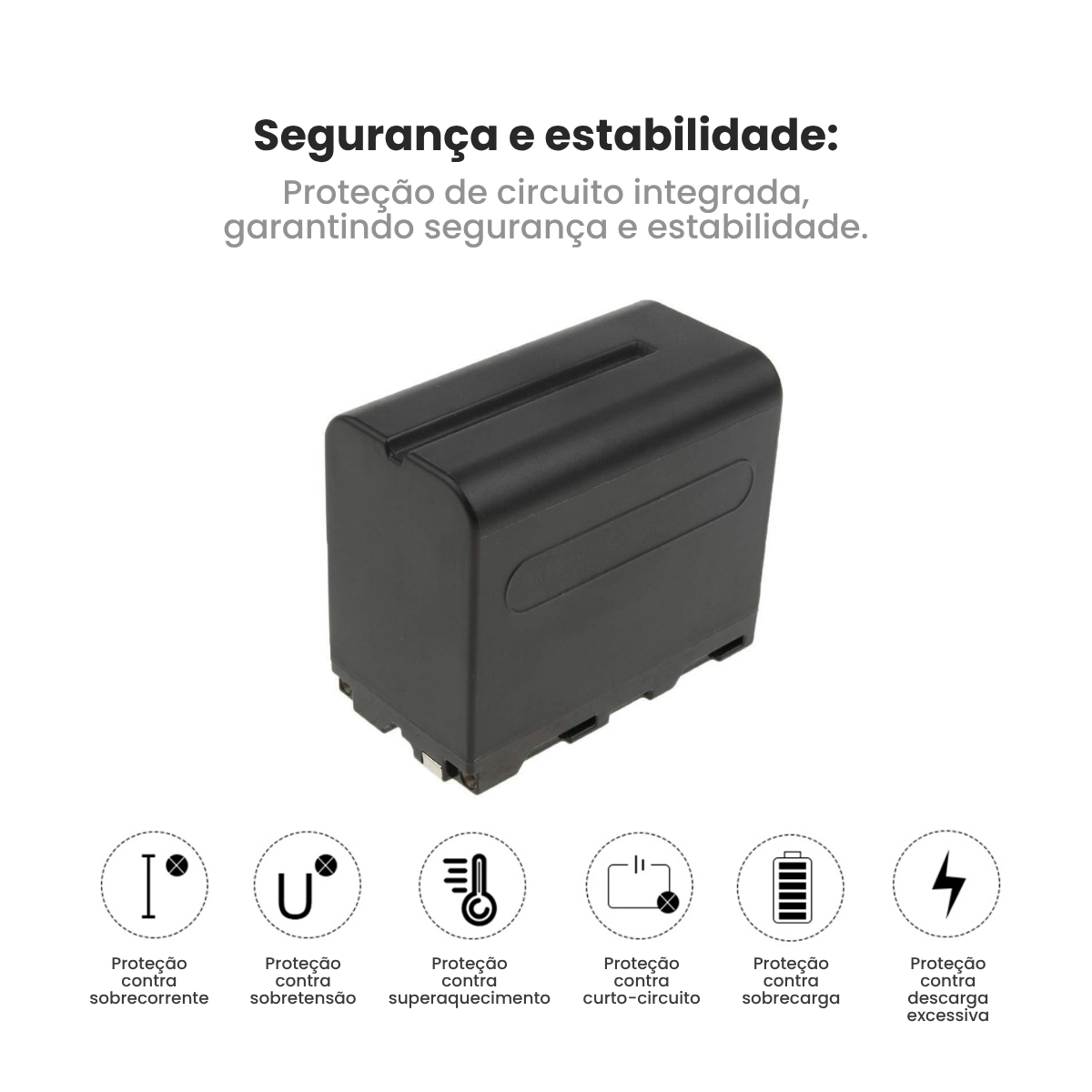 Kit Carregador e 2 Baterias NP-F970 P/ Câmera Sony e Led 7 Kit Carregador e 2 Baterias NP-F970 P/ Câmera Sony e Led - Imagem 7