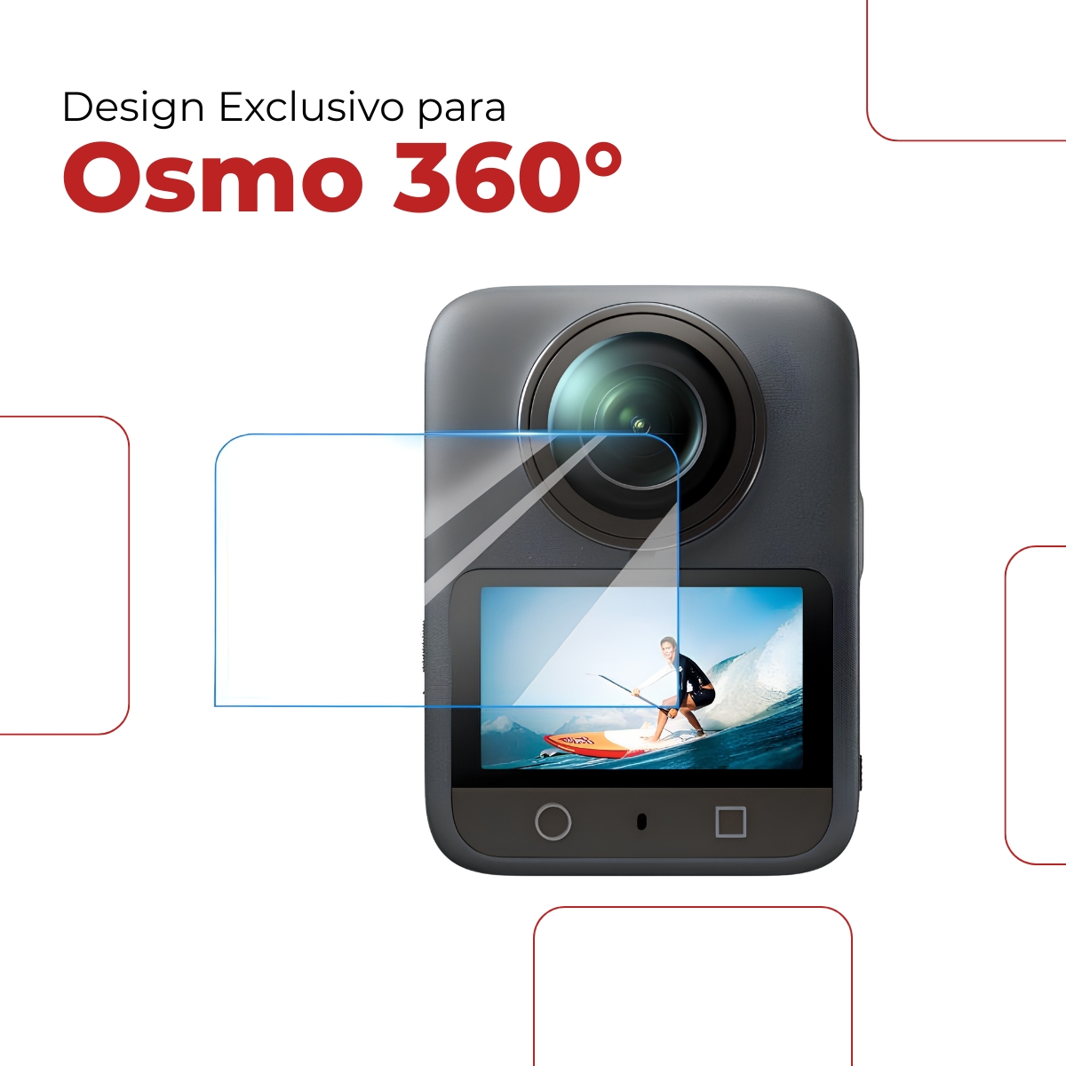 Película de Vidro Para Tela DJI Osmo 360 4 Película de Vidro Para Tela DJI Osmo 360 - Imagem 4