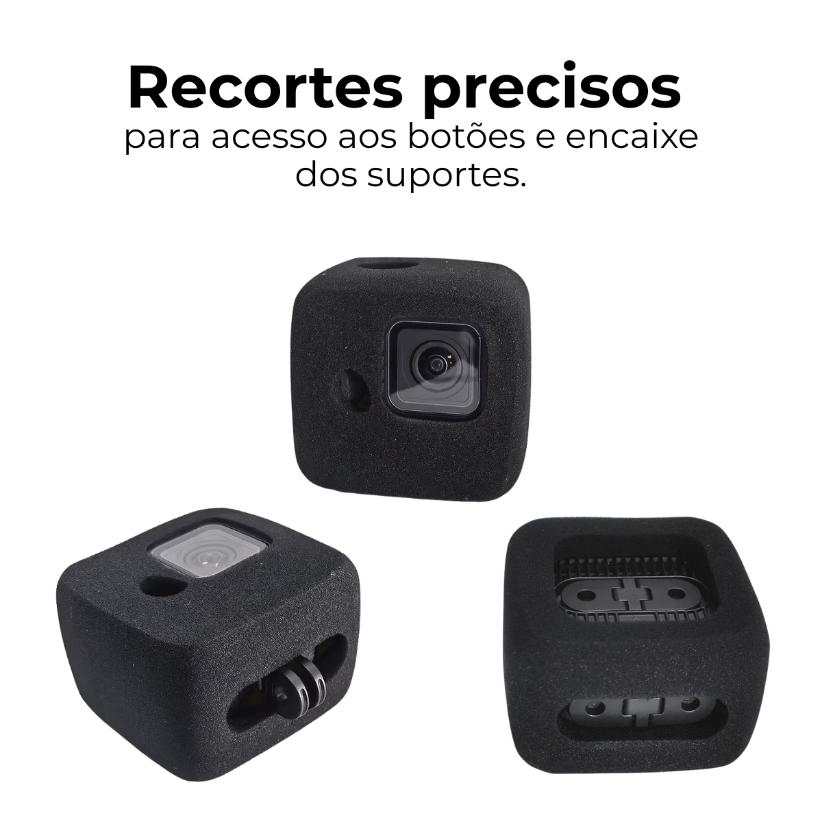 Espuma Acústica Protetora de Vento para a GoPro HERO11 Mini 3 Espuma Acústica Protetora de Vento para a GoPro HERO11 Mini - Imagem 3