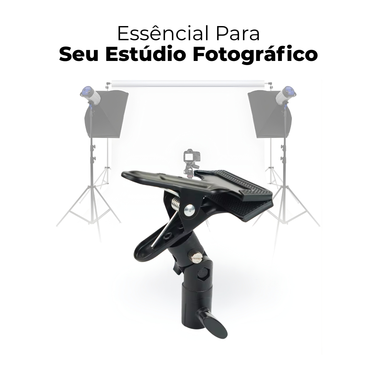 Suporte Articulado P/ Rebatedor Grampo P/ Tripé Fotografia 2 Suporte Articulado Para Rebatedor Grampo Para Tripé Fotografia