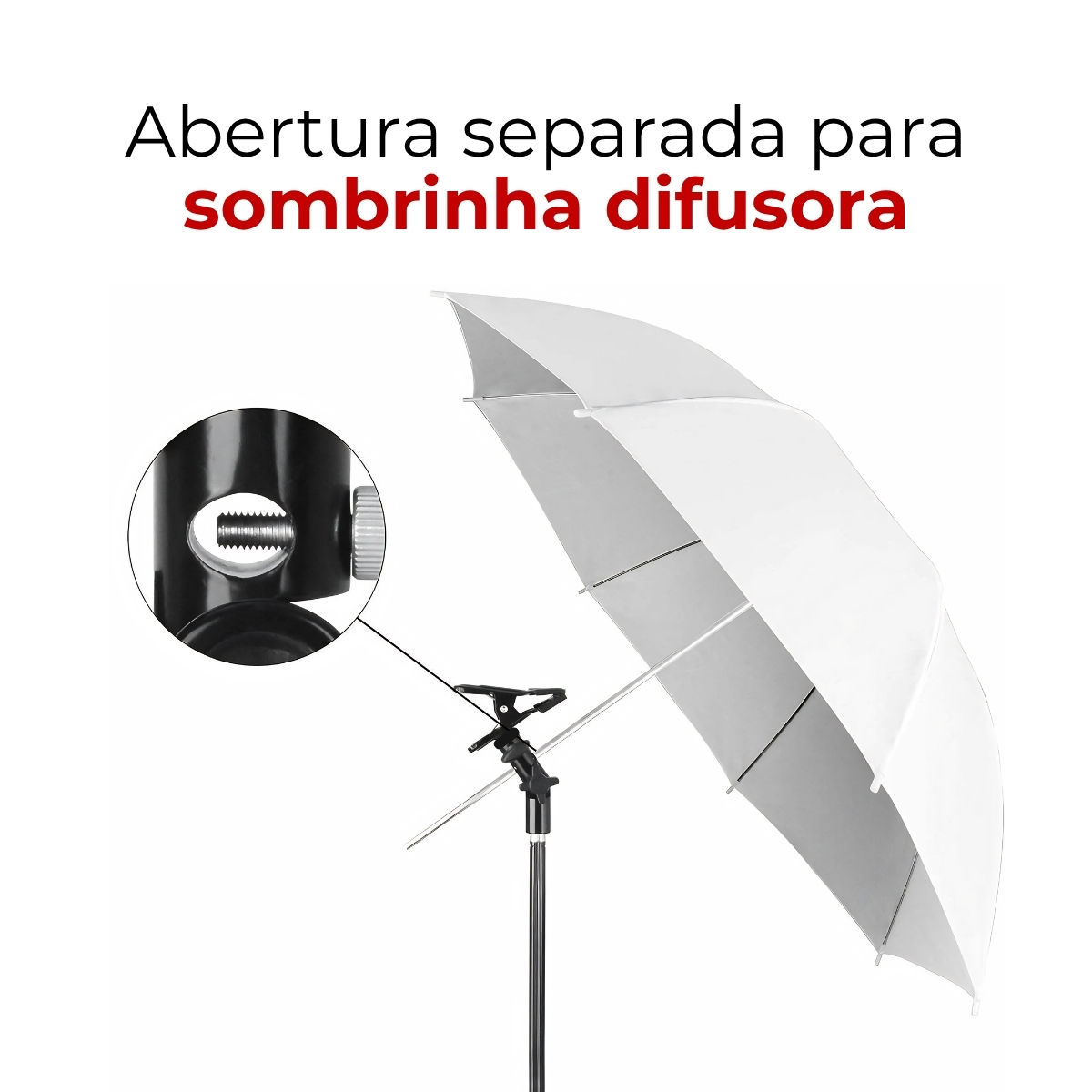 Suporte Articulado P/ Rebatedor Grampo P/ Tripé Fotografia 5 Suporte Articulado P/ Rebatedor Grampo P/ Tripé Fotografia - Imagem 5
