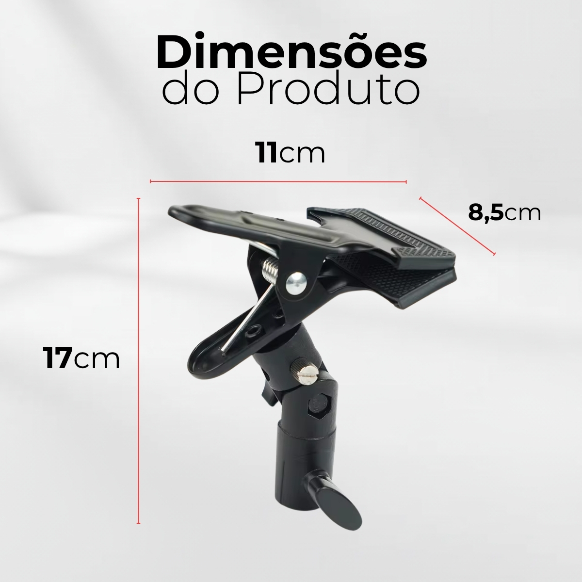 Suporte Articulado P/ Rebatedor Grampo P/ Tripé Fotografia 8 Suporte Articulado P/ Rebatedor Grampo P/ Tripé Fotografia - Imagem 8