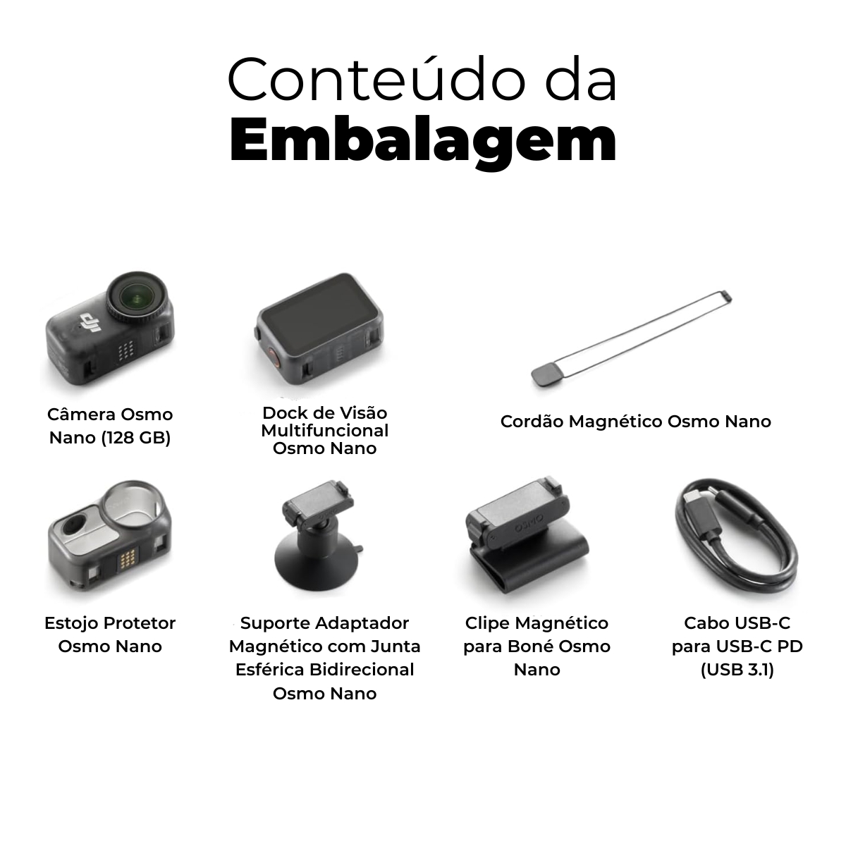 Câmera de Ação DJI Osmo Nano (128GB) 9 Câmera de Ação DJI Osmo Nano (128GB)