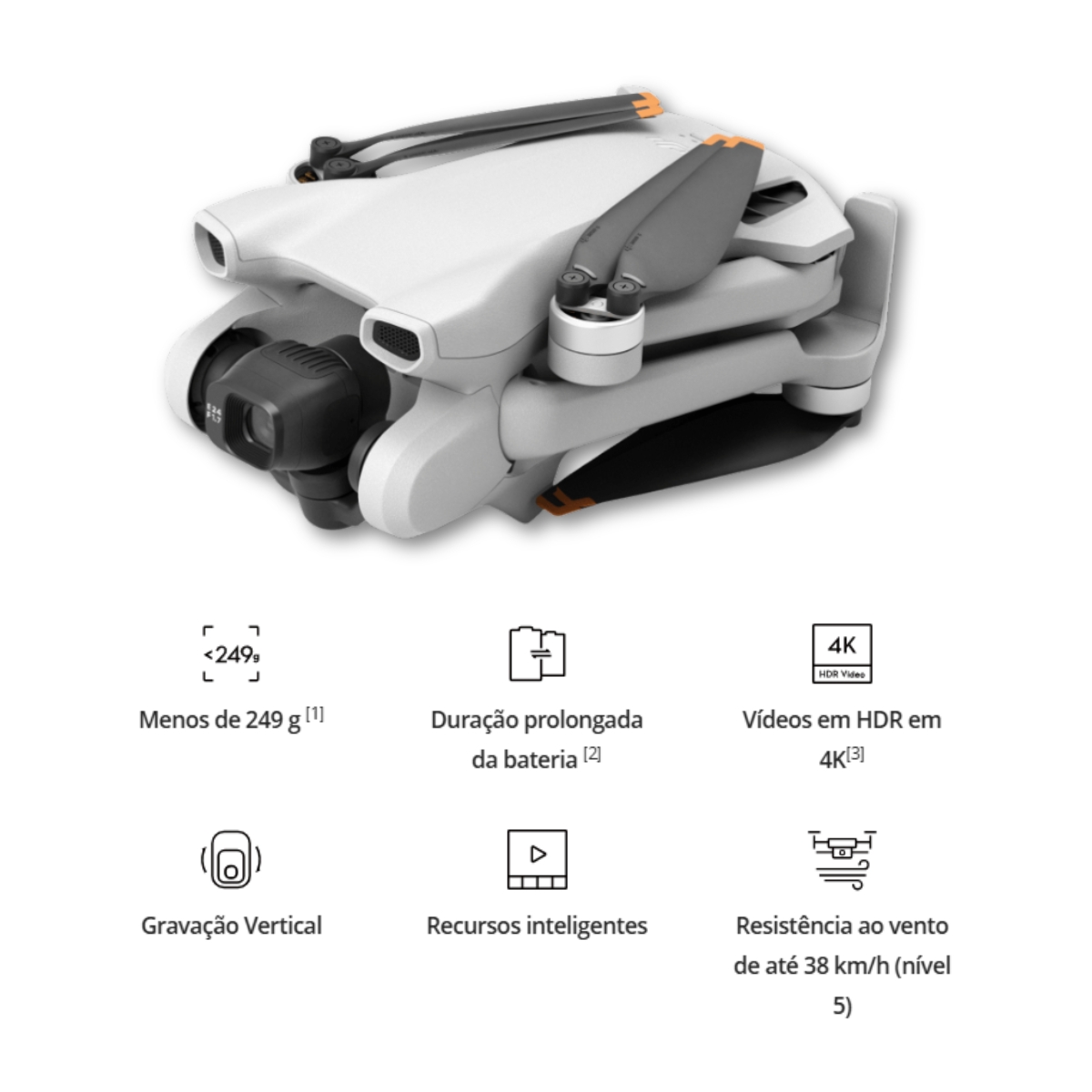 Drone DJI Mini 3 Standard (Com tela) 2 Drone DJI Mini 3 Standard (Com tela) - Imagem 2