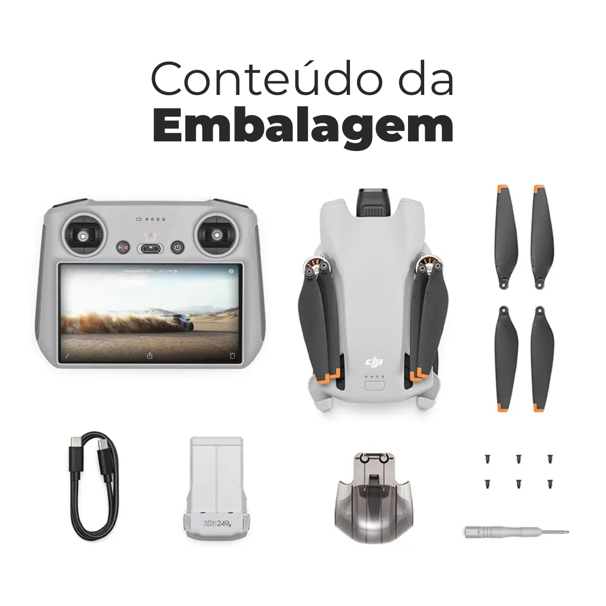 Drone DJI Mini 3 Standard (Com tela) 6 Drone DJI Mini 3 Standard (Com tela) - Imagem 6
