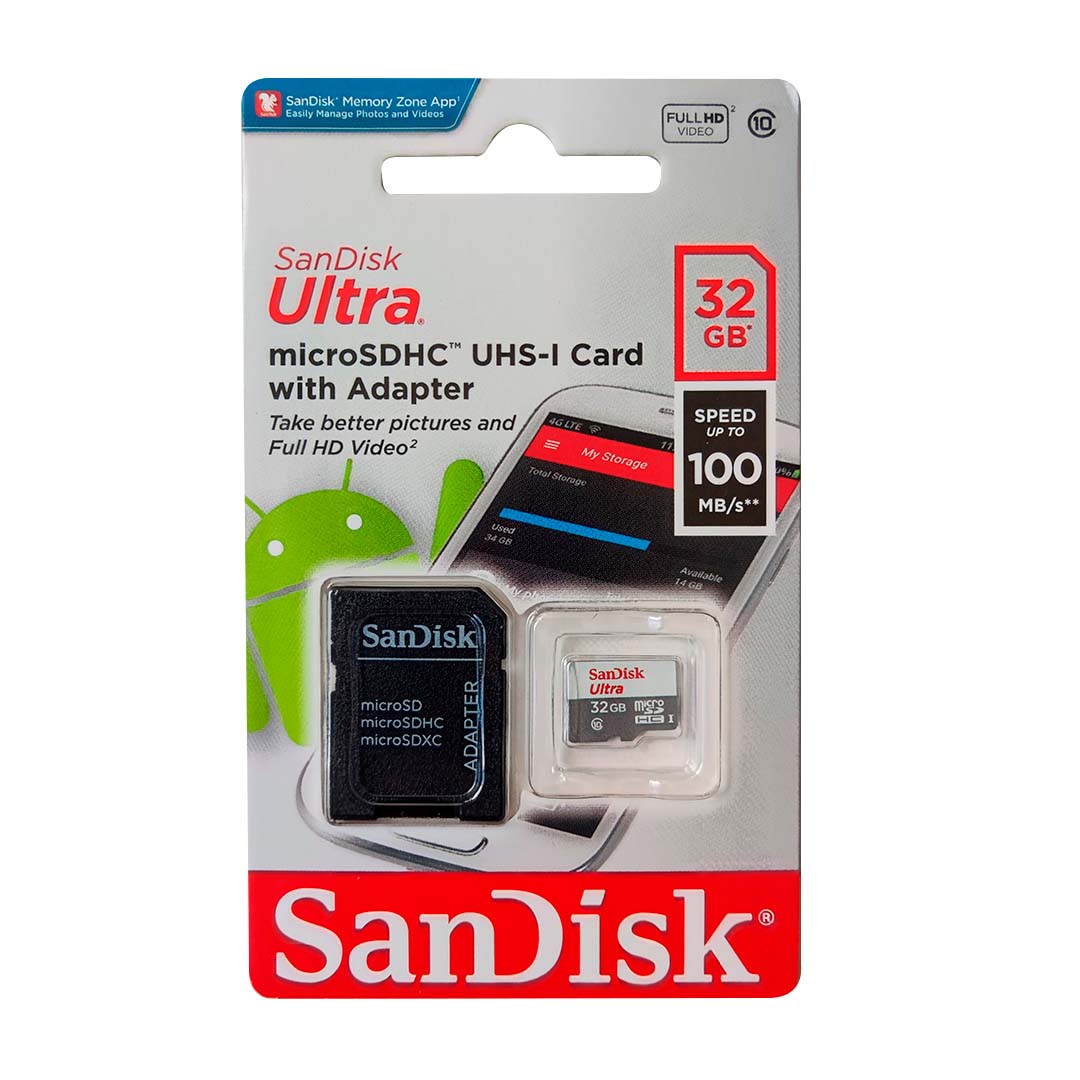Cartão de Memória MicroSD - Sandisk Ultra 32GB Classe 10 5 Cartão de Memória MicroSD - Sandisk Ultra 32GB Classe 10 - Imagem 5