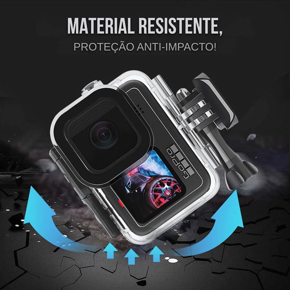 Caixa Estanque Mergulho Para GoPro HERO9 10 11 12 13 Black 6 Caixa Estanque Mergulho Para GoPro HERO9 10 11 12 13 Black - Imagem 6