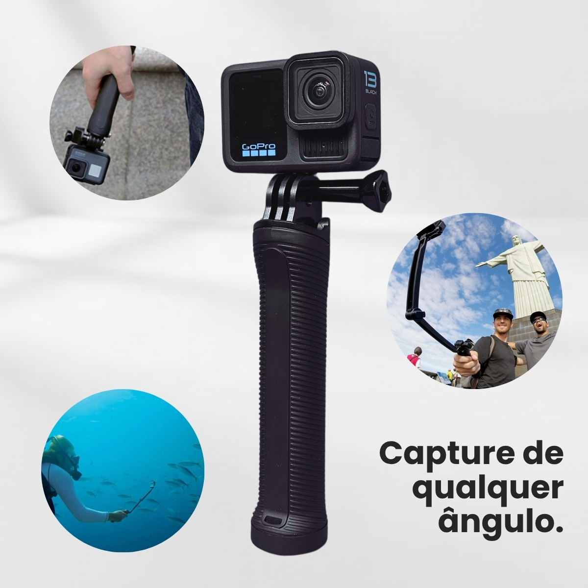 Kit Maleta, 3Way, Flutuante, Estanque para GoPro HERO9, HERO10, HERO11 e HERO12 Black 6 Kit Maleta, 3Way, Flutuante, Estanque para GoPro HERO9, HERO10, HERO11 e HERO12 Black - Imagem 6