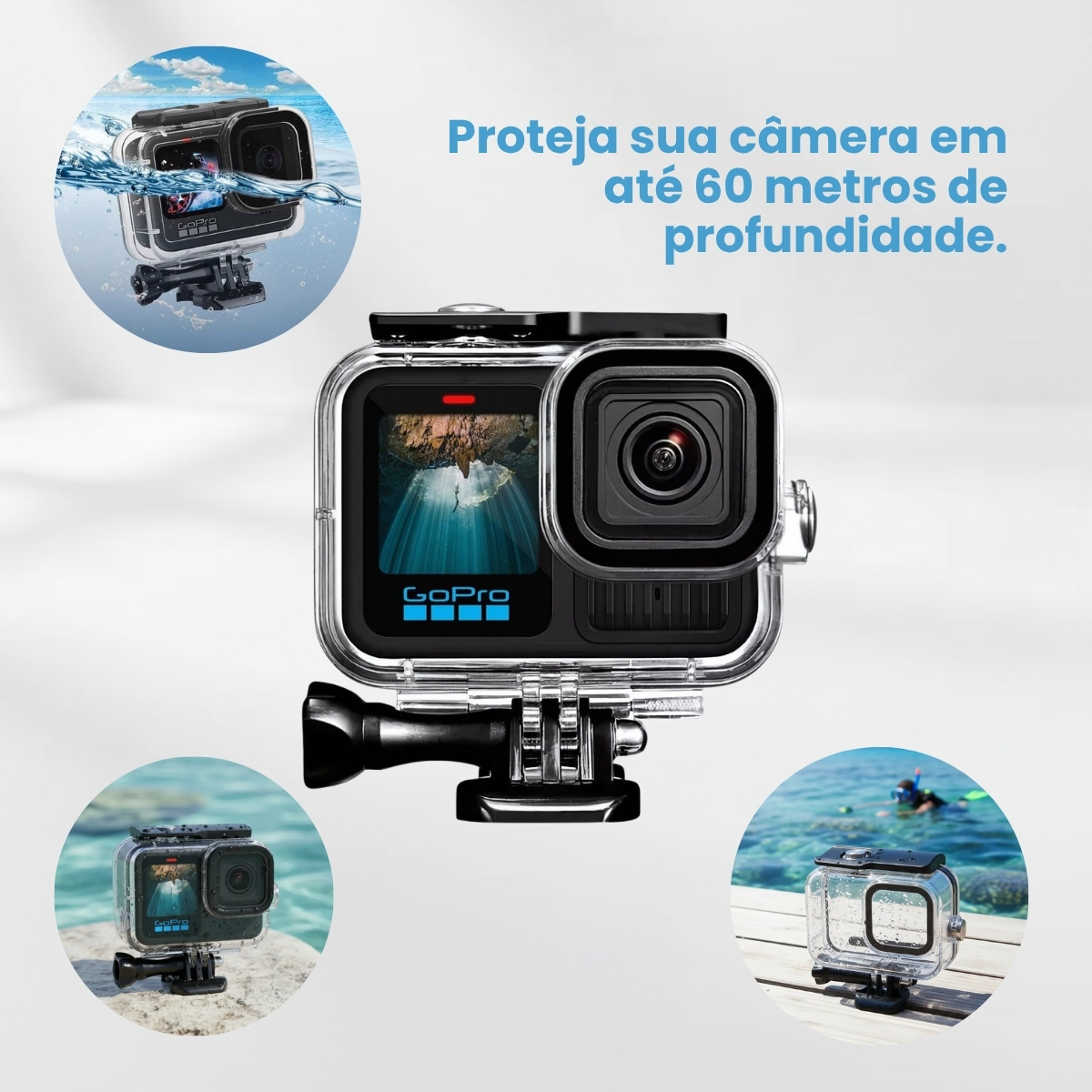 Kit Maleta, 3Way, Flutuante, Estanque para GoPro HERO9, HERO10, HERO11 e HERO12 Black 4 Kit Maleta, 3Way, Flutuante, Estanque para GoPro HERO9, HERO10, HERO11 e HERO12 Black - Imagem 4