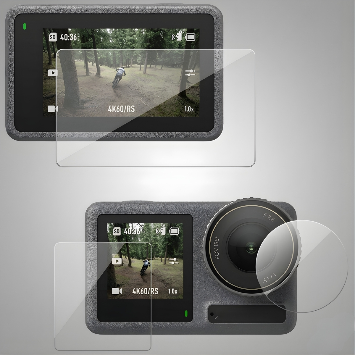 A - Película Vidro Lente, Tela Lcd, Visor Para A Osmo Action 5 8 A - Película Vidro Lente, Tela Lcd, Visor Para A Osmo Action 5 - Imagem 8