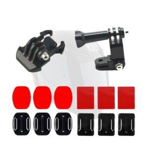 kit-para-gopro-hero-13-suporte-fixo-de-capacete-com-adesivos