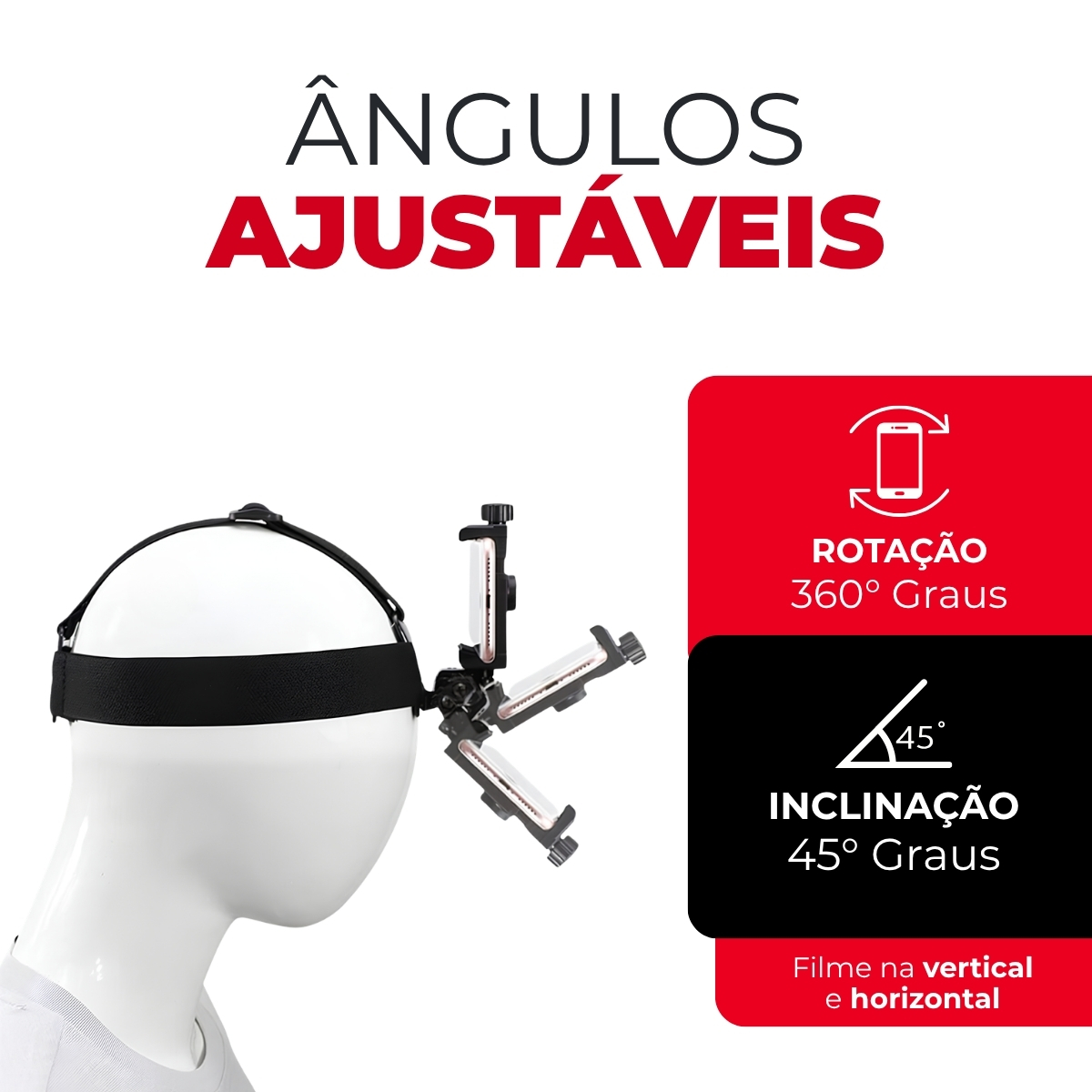Suporte de Cabeça Para Celulares Mãos Livres Ponto de Vista 7 Suporte de Cabeça Para Celulares Mãos Livres Ponto de Vista - Imagem 7