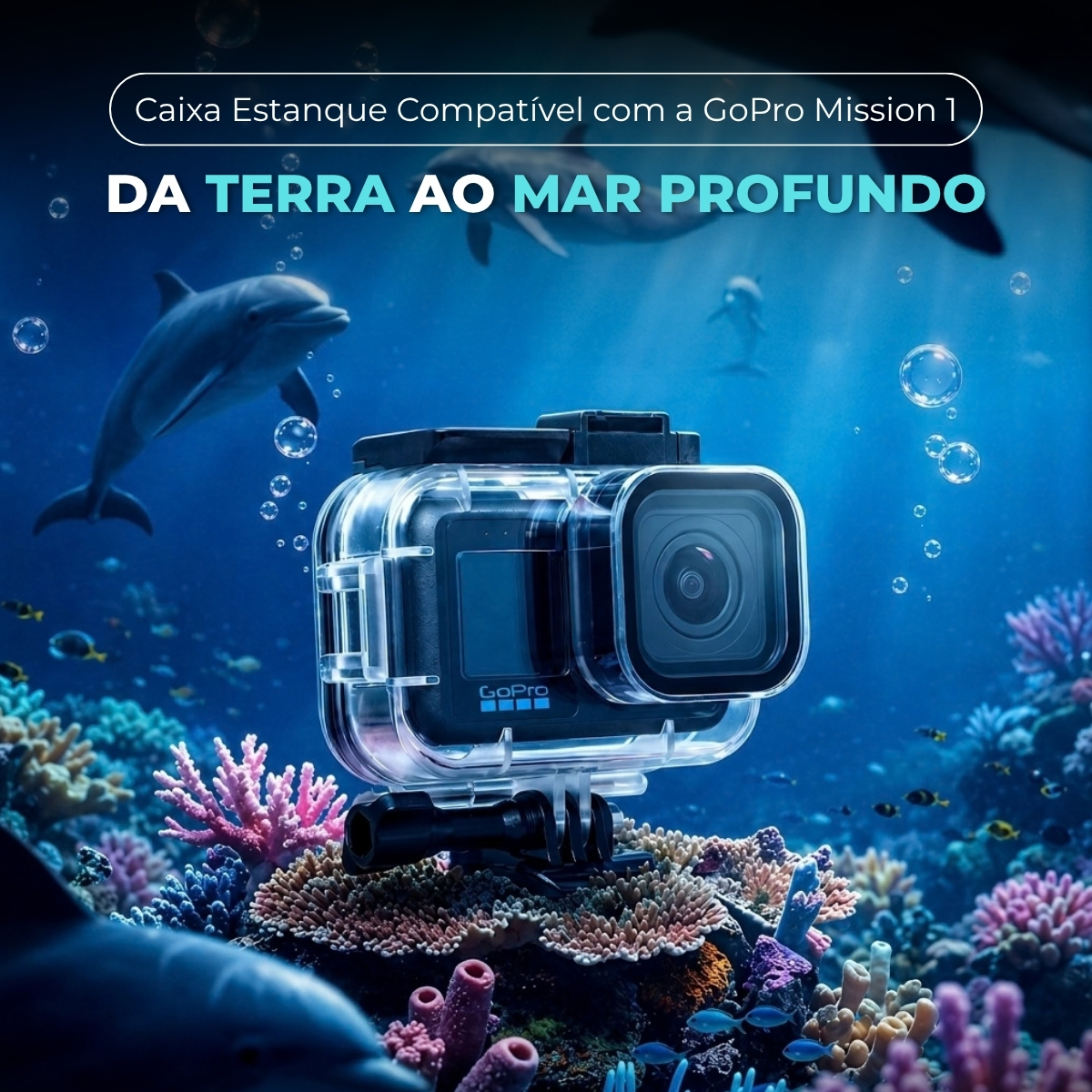 Caixa Estanque de Mergulho GoPro Mission 1 2 Caixa Estanque de Mergulho GoPro Mission 1 - Imagem 2