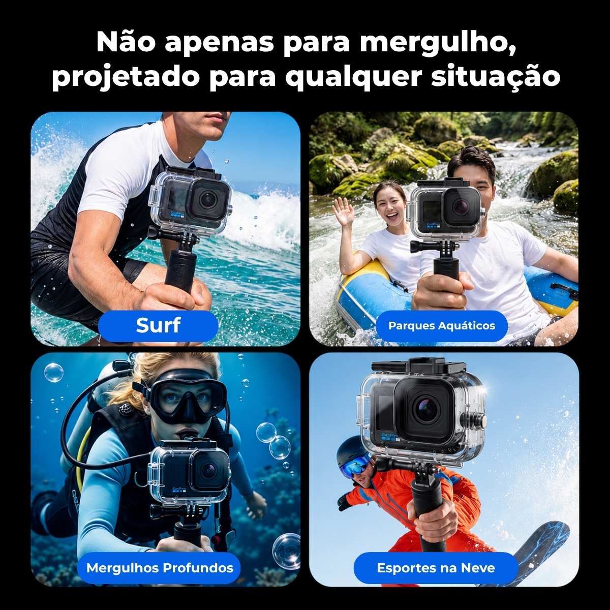 Caixa Estanque de Mergulho GoPro Mission 1 4 Caixa Estanque de Mergulho GoPro Mission 1 - Imagem 4