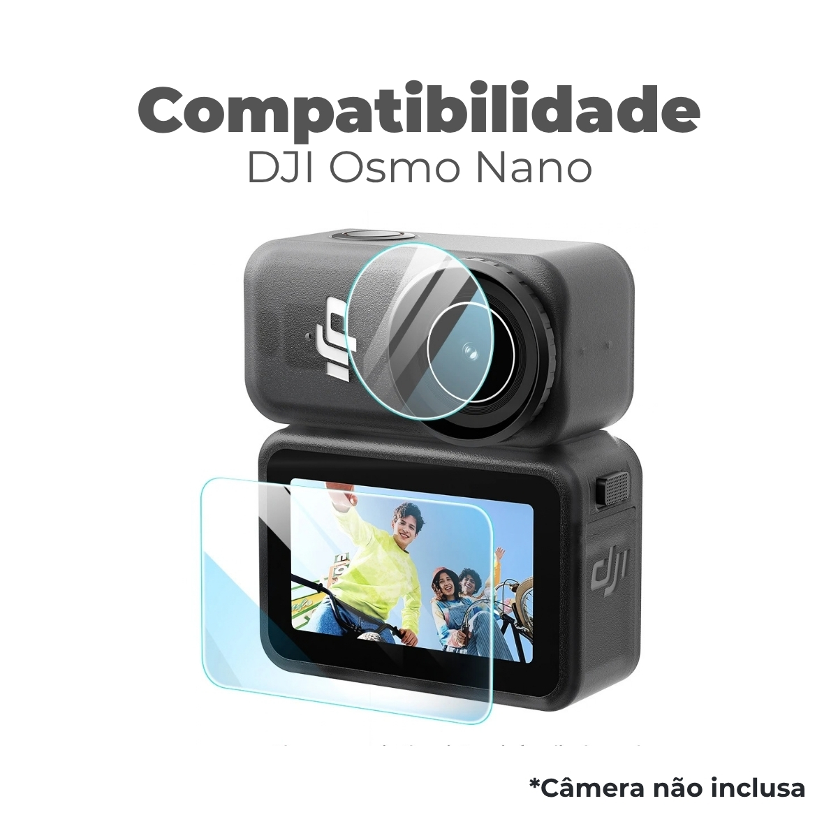 Película de Vidro Proteção DJI Osmo Nano 5 Película de Vidro Proteção DJI Osmo Nano - Imagem 5